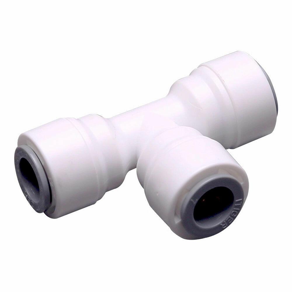 Push to Connect 3/8 inch Tubing, Plastic Tee Connector 1803-B