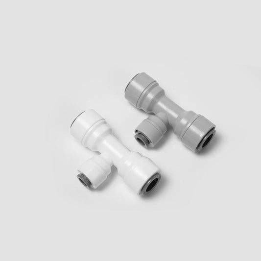 Push to Connect 3/8 x 1/4 x 3/8 inch Tubing, Plastic Tee Connector 1803-C