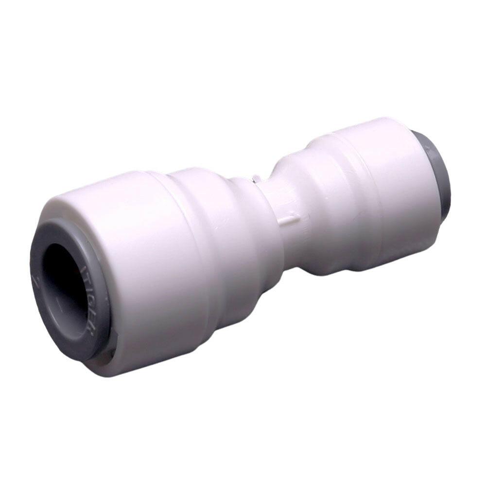 Push to Connect 1/4 x 3/8 inch Tubing, Plastic Inline Union Connector 1810-C