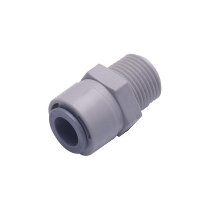 3/8 Inch NPT Male Threaded x 3/8 Inch Tubing OD Quick Connector 1813-B