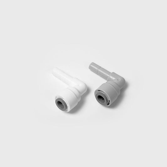 Push to Connect 1/4 inch Tubing x 1/4" Stem Plug , Plastic elbow Connector 1814-A