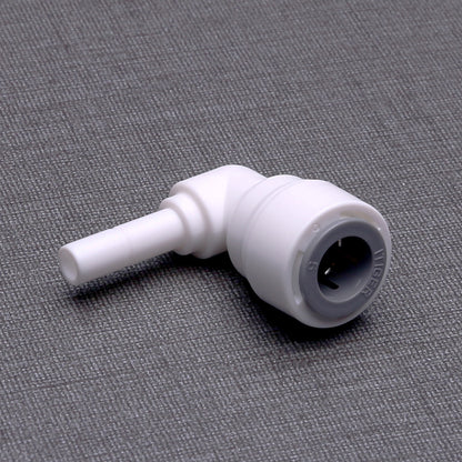 Push to Connect 3/8 inch Tubing x 1/4" Stem Plug , Plastic elbow Connector 1814-D