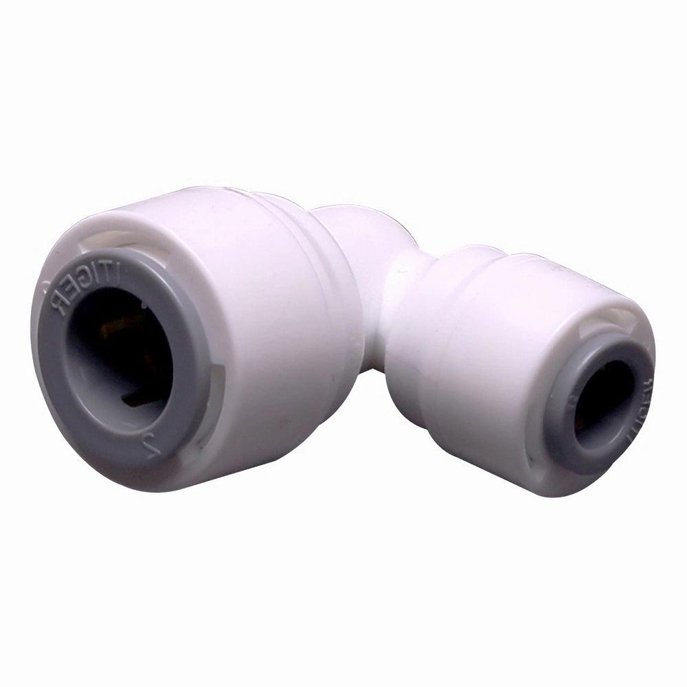 Push to Connect 1/4 x 3/8 inch Tubing, Plastic Inline Elbow Connector 1818-C