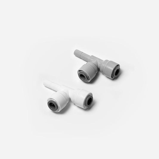 Side 1/4 stem Plug x 1/4 inch Tubing, Plastic Tee Connector 1820-A