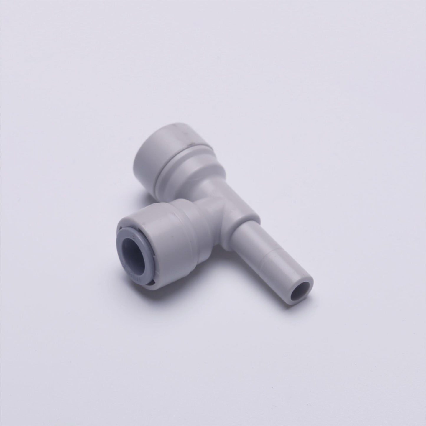 Side 3/8 stem Plug x 3/8 inch Tubing, Plastic Tee Connector 1820-B