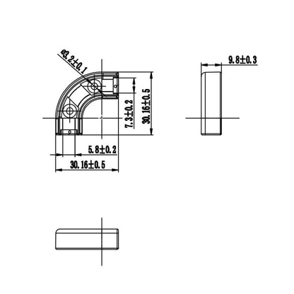 1/4" Flow Bend Clip