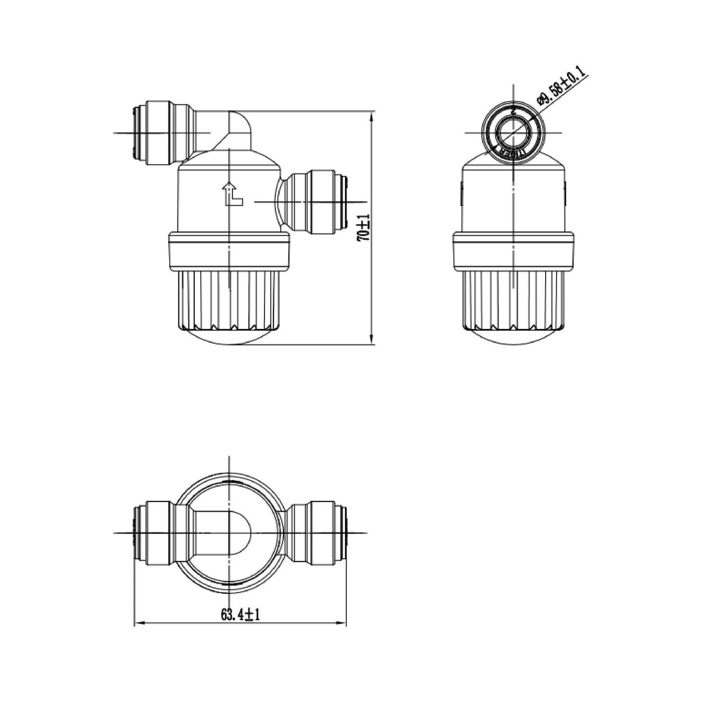 3/8 Filter Strainers Inch Size