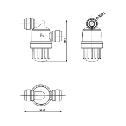 3/8 Filter Strainers Inch Size