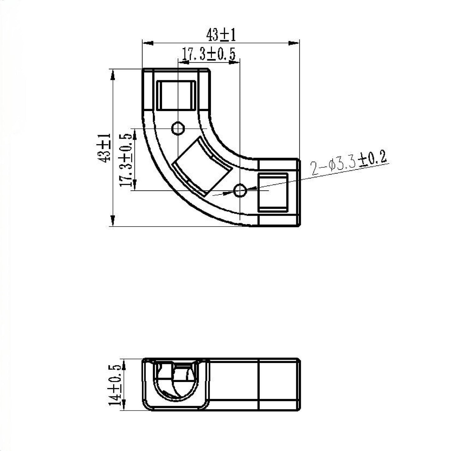 3/8" Flow Bend Clip